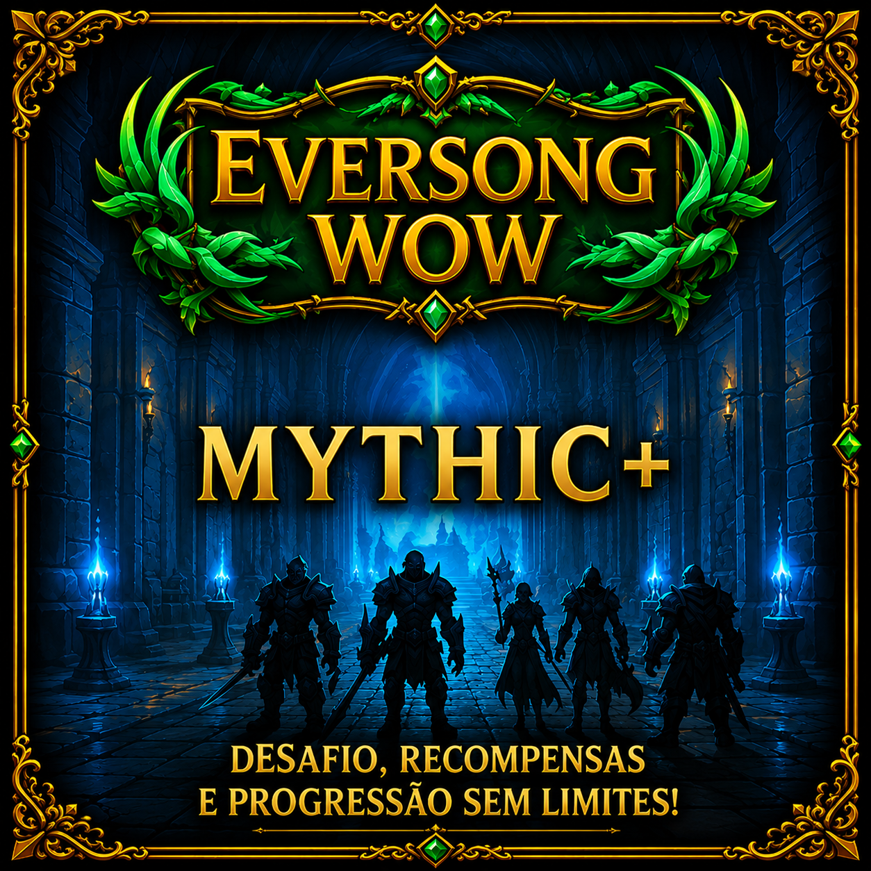 Apresentacao visual do sistema Mythic Plus